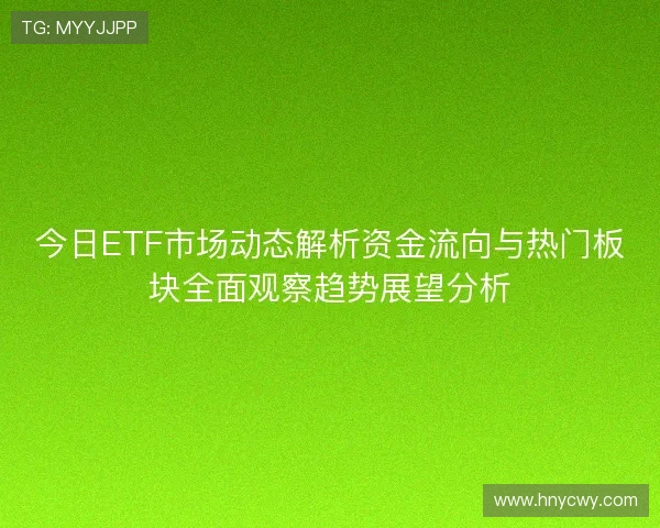 今日ETF市场动态解析资金流向与热门板块全面观察趋势展望分析
